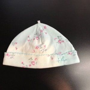 Little Me Floral Spray Hat Mint Print Size 6 Months
